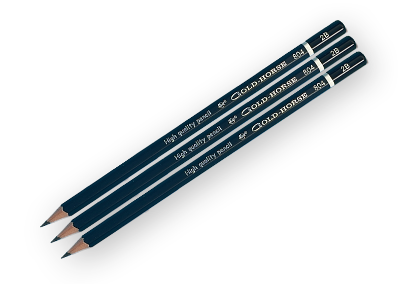 Top Quality Matte Painting 2B pencil with Dipping