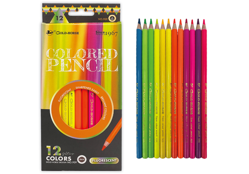 FLUORESCENT COLORED PENC