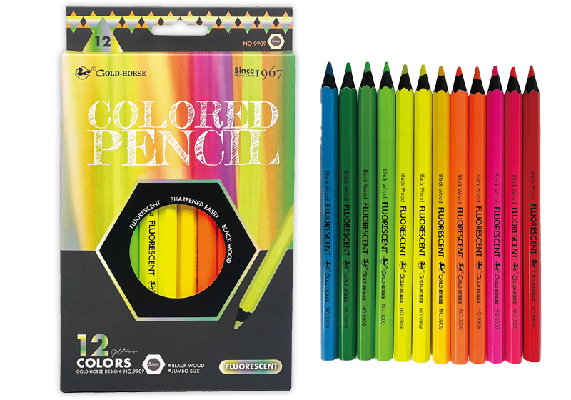 FLUORESCENT COLORED PENCILS